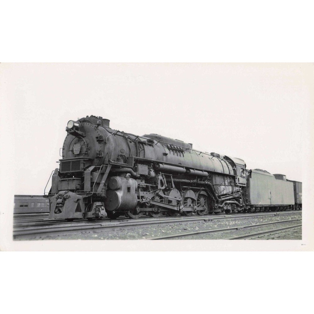 PRR Pennsylvania Railroad 6407 2-10-4 J1 Steam Locomotive Photo Chicago IL 1948